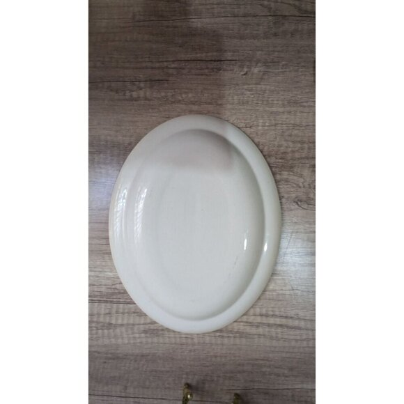 Vintage English Ironstone Tableware "Provence Red" Oval Platter 11.5" x 9" " - Picture 4 of 6
